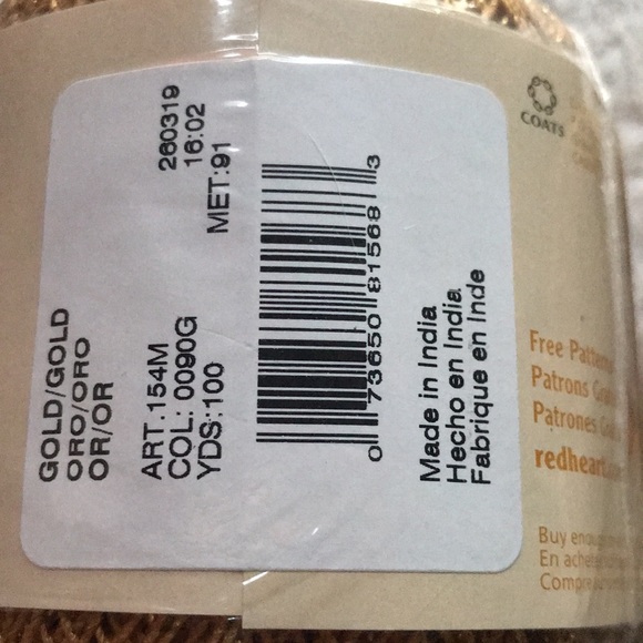 NWOT Aunt Lydia’s crochet Thread, Metallic 10 - Picture 5 of 5